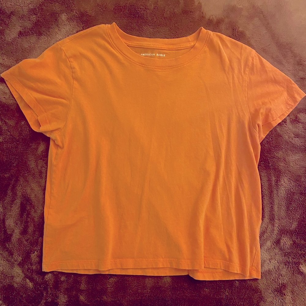 American Eagle Bright Salmon/Pink Tshirt